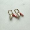 Oorbellen red shell
