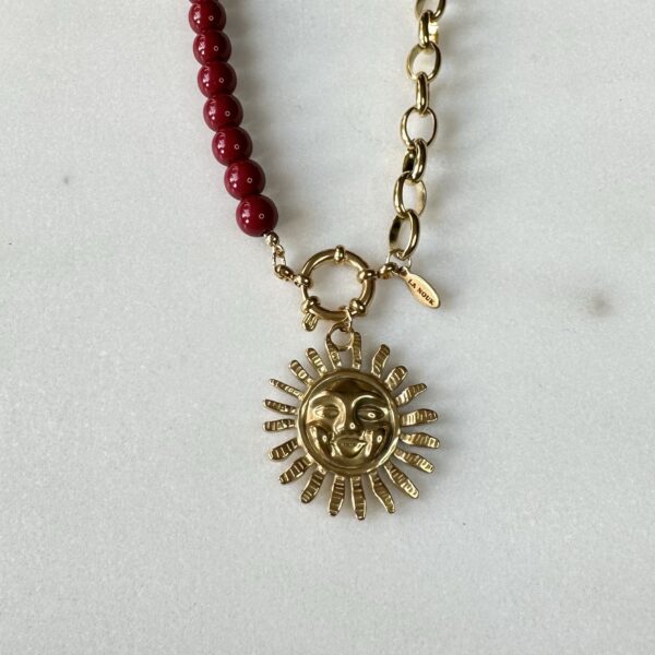 Ketting bordeaux zon