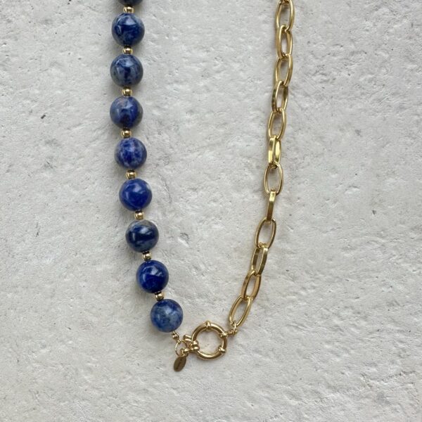 Ketting blue beads