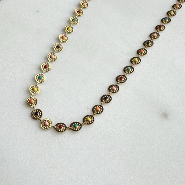 Kleurrijke ketting disc