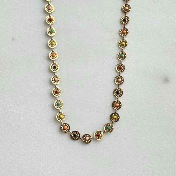 Kleurrijke ketting disc