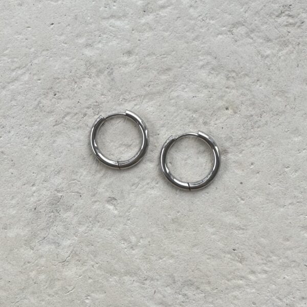 Basic hoops zilver