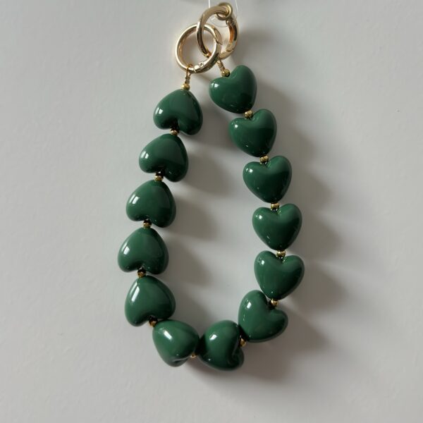 Telefoonkoord groen hart