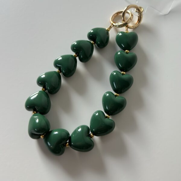 Telefoonkoord groen hart