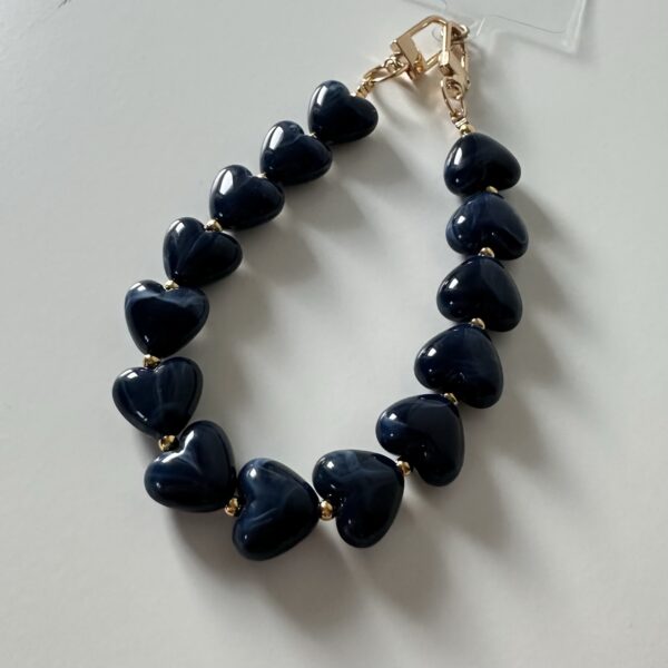 Telefoonkoord d. blauw hart