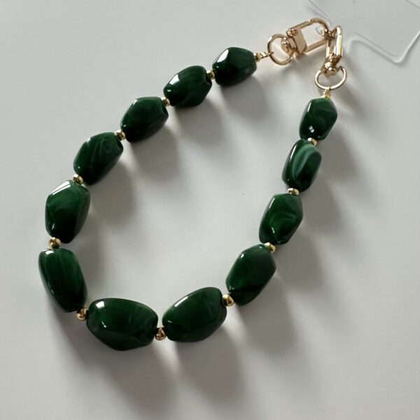 Telefoonkoord groen ovaal