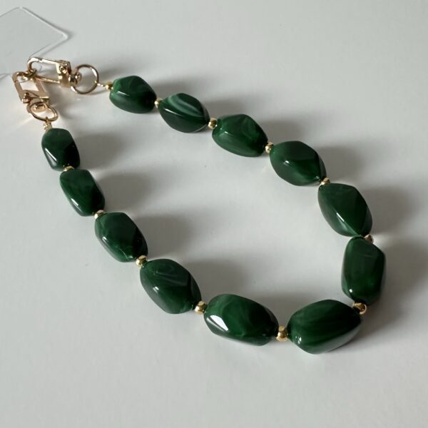 Telefoonkoord groen ovaal