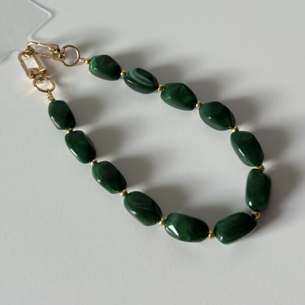 Telefoonkoord groen ovaal