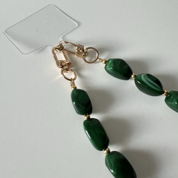 Telefoonkoord groen ovaal