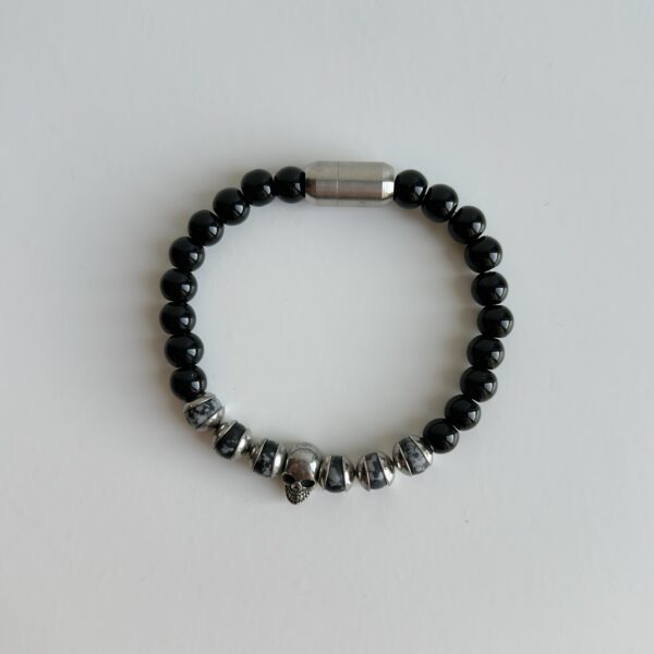 Heren armband skull
