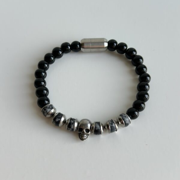 Heren armband skull