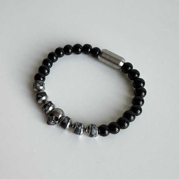 Heren armband skull