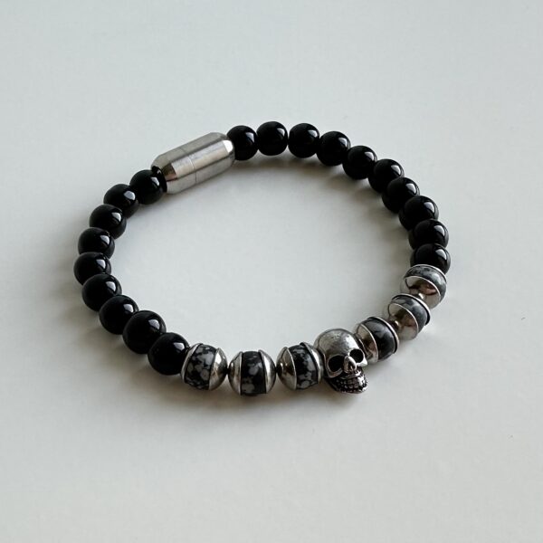 Heren armband skull