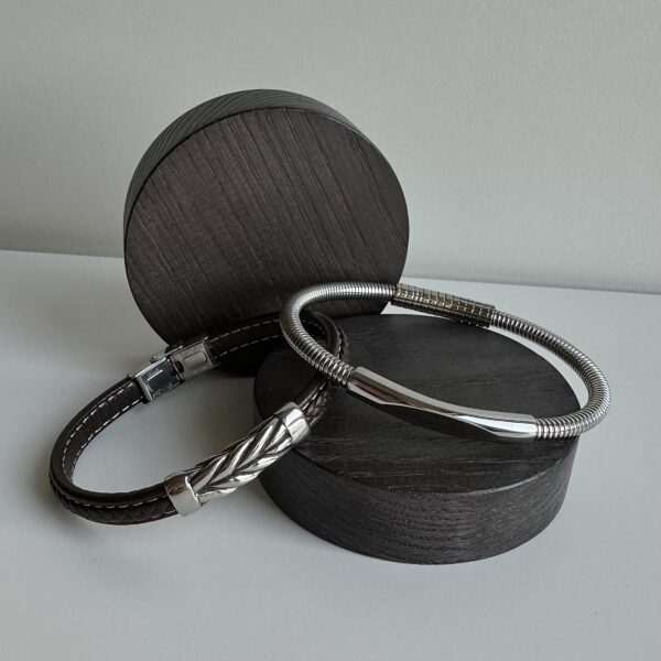 Stalen heren armband