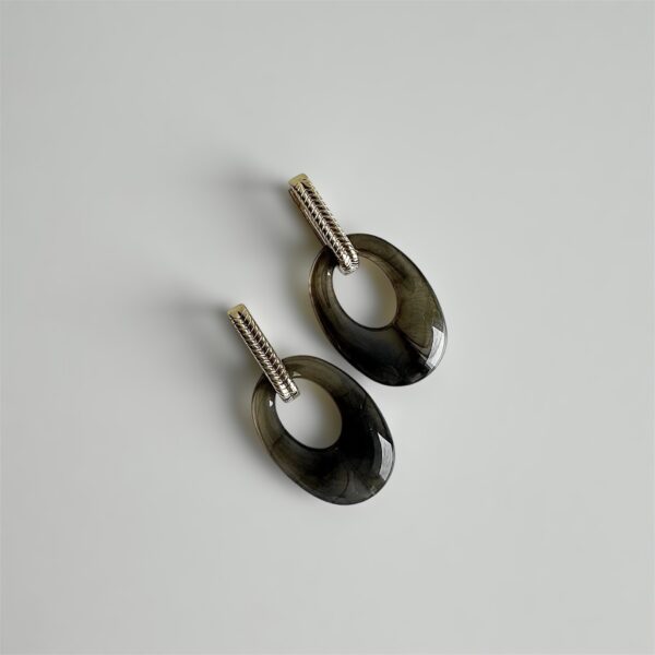 Oorbellen ovale vlecht