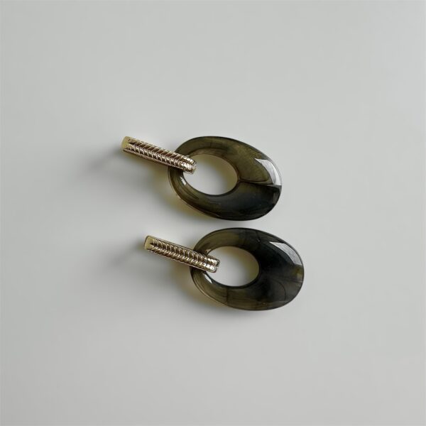 Oorbellen ovale vlecht