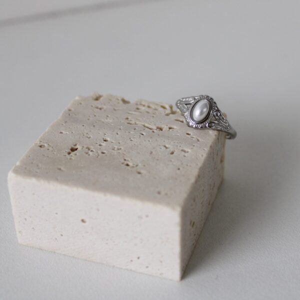 Vintage ring parelmoer