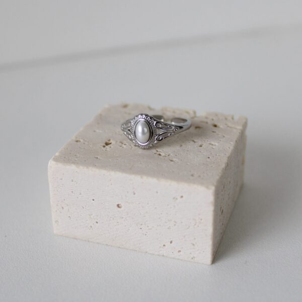 Vintage ring parelmoer