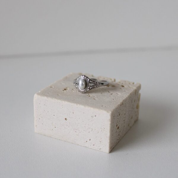 Vintage ring parelmoer
