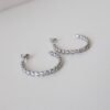 Oorbellen zilver shine