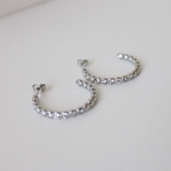 Oorbellen zilver shine