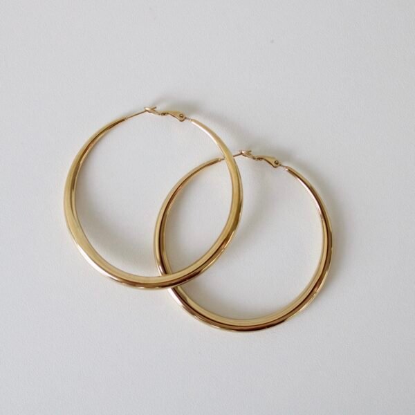 Gouden hoop oorbellen