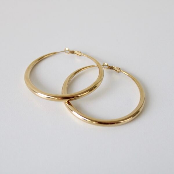Gouden hoop oorbellen