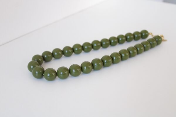 img_2747 Kralen ketting olijf groen