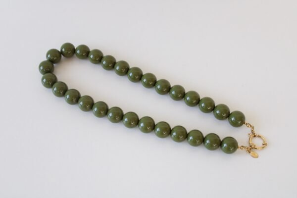 img_2748 Kralen ketting olijf groen