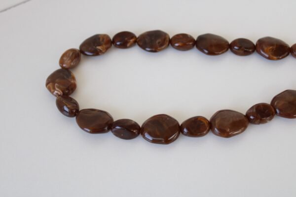 Kralen ketting bruin