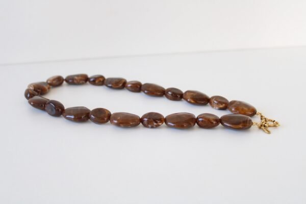 Kralen ketting bruin