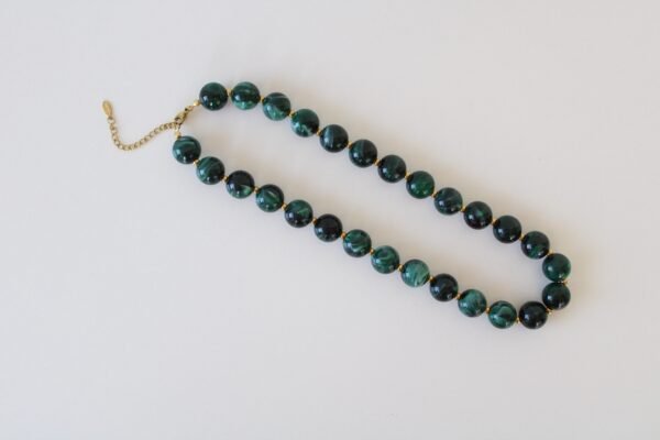 img_2774 Kralen ketting donker groen