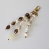 Sleutelhanger kralen beige