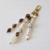 Sleutelhanger kralen beige