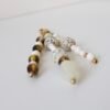 Sleutelhanger kralen beige