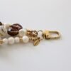 Sleutelhanger kralen beige