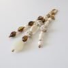 Sleutelhanger kralen beige
