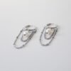 Oorbellen ketting met parel