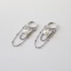 Oorbellen ketting met parel