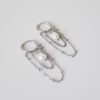 Oorbellen ketting met parel