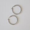 Oorbellen zilver parels