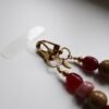 Telefoonkoord kralen - Burgundy blush